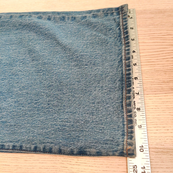 Lot of 2 Madewell Womens Jeans Size 33 Perfect Wide Leg Crop & Midrise Straight - Picture 9 of 16